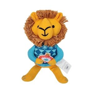 Wondershop Target Christmas Lion Plush Holiday Decor Sweater Ornament 9in NEW